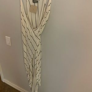 Wrap around high low dress